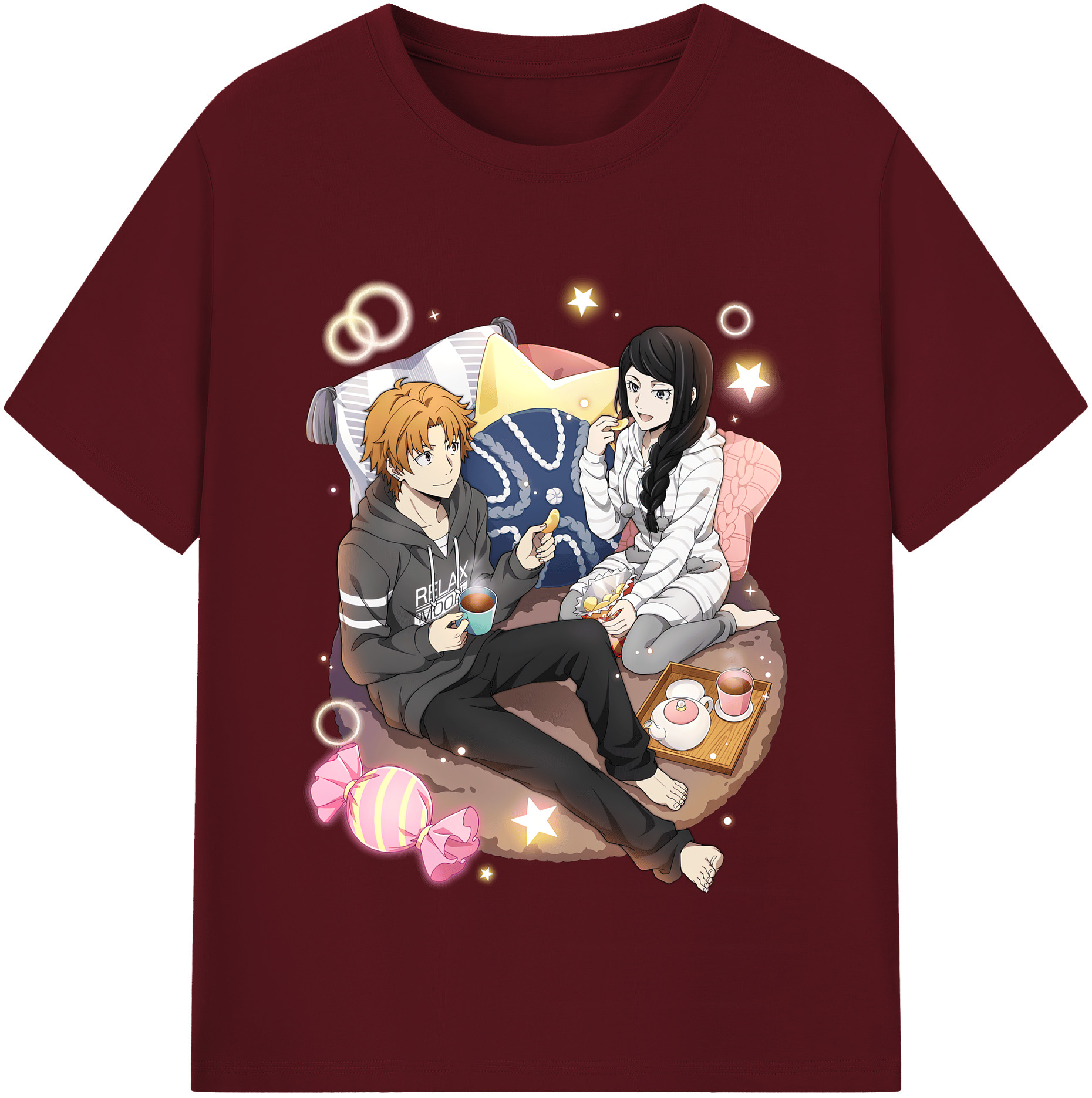 （画像用） 文豪ストレイドッグス Bungo Stray Dogs 綿100％半袖Tシャツ（フロントプリント）